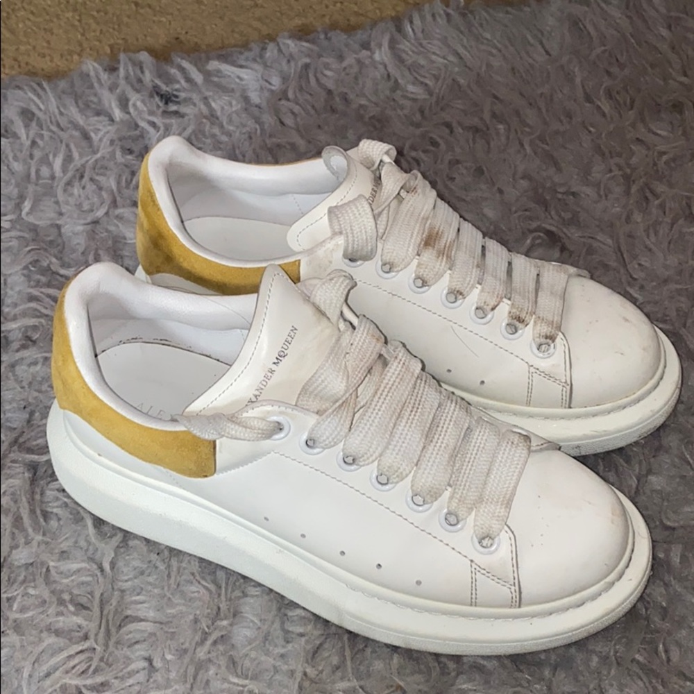 ALEXANDER MCQUEEN Suede & Leather Platform Sneaker